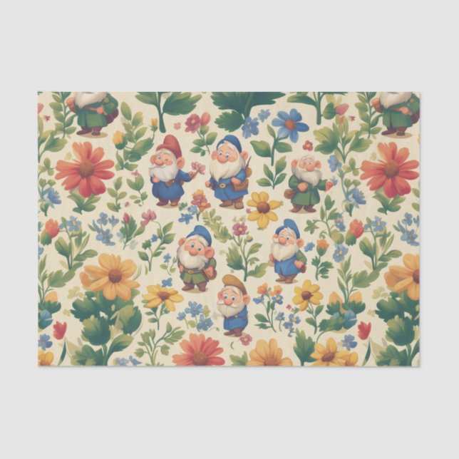 Blume Muster-Design Seidenpapier (Vorderseite)