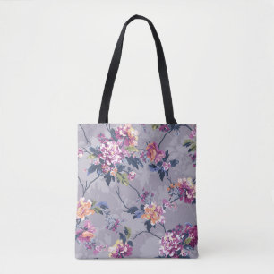 Blume Muster Design Textil Illustration Kunst, Bas Tasche