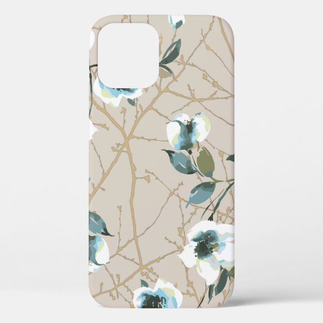 Blume Muster Design Textil Illustration, Muster Case-Mate iPhone Hülle (Rückseite)