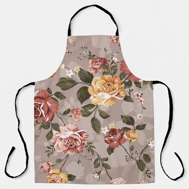 Blume Muster Design Textil Illustrationsblume, a Schürze (Vorderseite)