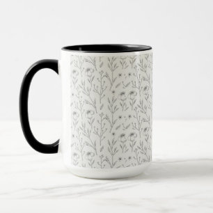 Blume Muster Federflur Combo Tasse