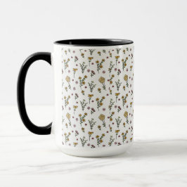 Blume Muster Federflur Combo Tasse