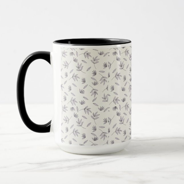 Blume Muster Federflur Combo Tasse (Links)