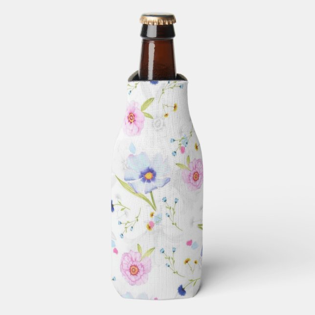 Blume Muster Flasche Cooler Flaschenkühler (Flaschenvorderseite)