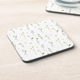 Blume-Muster Frühjahr floralen harten Kunststoff Getränkeuntersetzer