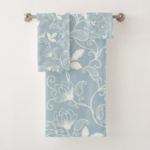 Blume Muster Frühjahrsmuster Badhandtuch Set