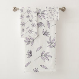 Blume Muster Frühjahrsmuster Badhandtuch Set