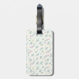 Blume Muster Frühjahrsmuster Gepäckanhänger