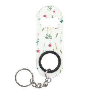 Blume Muster Frühjahrsmuster Mini Flaschenöffner