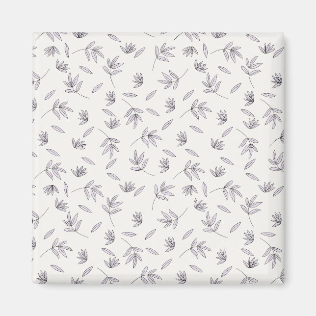 Blume Muster Frühjahrsplatz Magnet (Vorne)