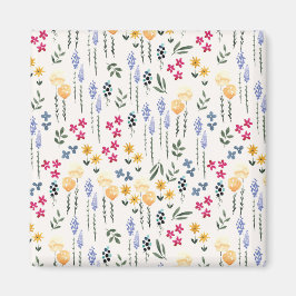 Blume Muster Frühjahrsplatz Magnet