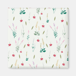 Blume Muster Frühjahrsplatz Magnet