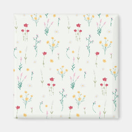 Blume Muster Frühjahrsplatz Magnet