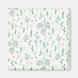 Blume Muster Frühjahrsplatz Magnet