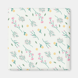 Blume Muster Frühjahrsplatz Magnet