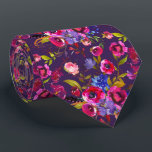 Blume Muster für Aquarellblumen  Krawatte<br><div class="desc">Dieses Design kann durch Auswahl der Option Design bearbeiten personalisiert werden. Sie können auch auf andere Gegenstände übertragen. Kontaktieren Sie mich unter colorflowcreations@gmail.com oder nutzen Sie die Chat-Option oben auf der Seite, wenn Sie dieses Design auf einem anderen Produkt haben möchten oder Hilfe benötigen. Sehen Sie mehr von meinen Designs...</div>