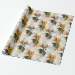Blume-Muster Geschenkpapier