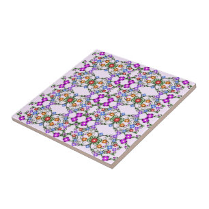 Blume Muster Keramik Vintages Design Fliese