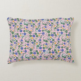 Blume Muster kleine Blume 13.w LPink BG Dekokissen