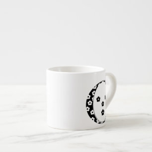 Blume Muster Letter O Espressotasse