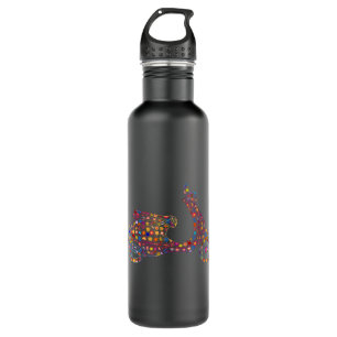 Blume Muster Motorroller Motorrad Edelstahlflasche