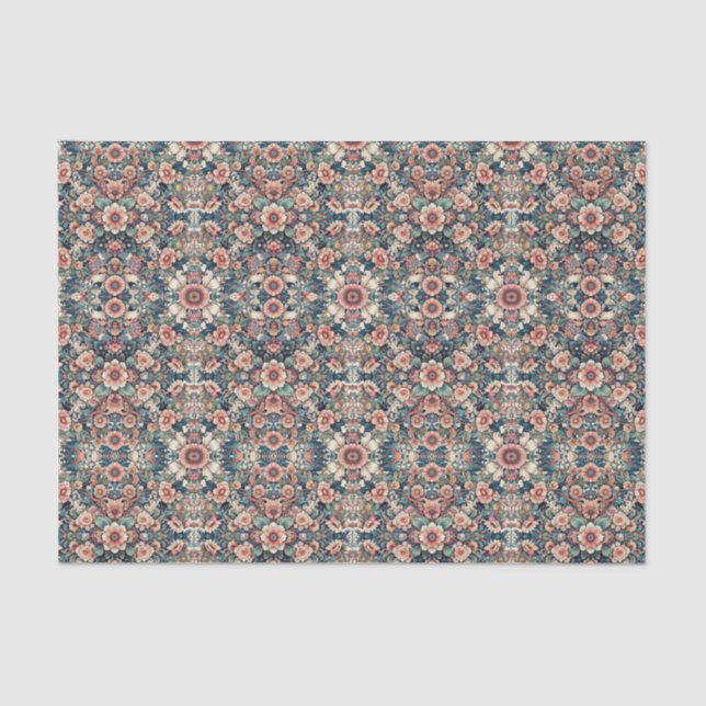 Blume-Muster-Papiermuster Seidenpapier (Vorderseite)