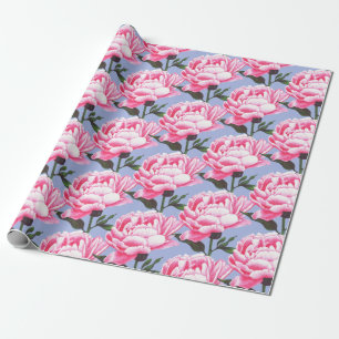 Blume-Muster-Pen Zeichnend Wrapping Paper Geschenkpapier