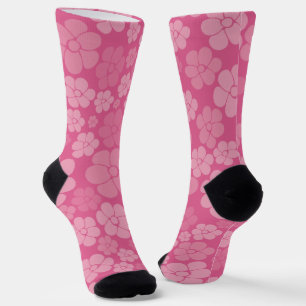 Blume Muster - rosa Socken