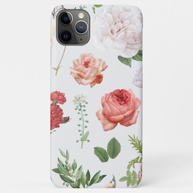 Blume Muster, Rose Case-Mate iPhone Hülle (Rückseite)