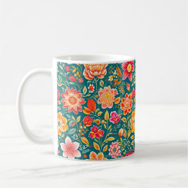 Blume Muster Tasse