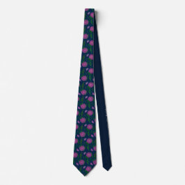 Blume Muster Trauzeuge Navy Blue Floral Liberty Krawatte
