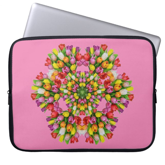 Blume-Musterdesign für Notebook-Hüllen Laptopschutzhülle (Vorderseite)