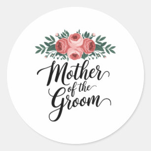 Blume Mutter der Polterabend Mama von der Erde Runder Aufkleber