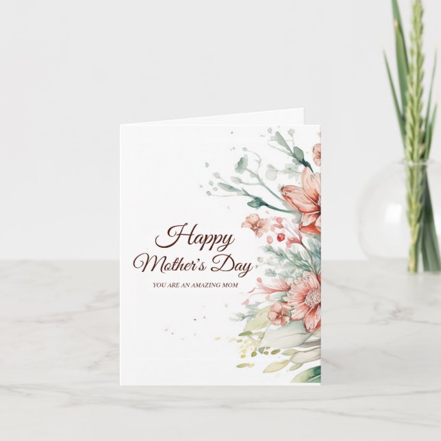 Blume Muttertag Dankeskarte (Vorderseite)