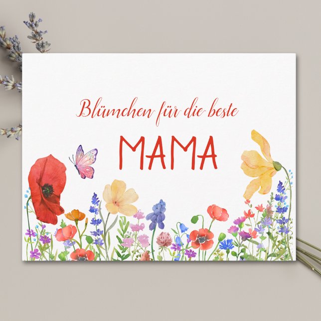 Blume Muttertag Mama Postkarte (Von Creator hochgeladen)
