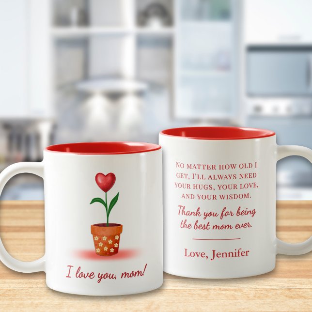 Blume Muttertag Tasse - I Liebe You Mama (Von Creator hochgeladen)