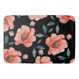 Blume nachts badematte