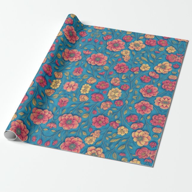 Blume nahtlos geschenkpapier (Ungerollt)
