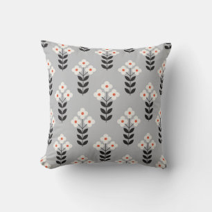 Blume nahtlos Muster Design. skandinavischer Stil Kissen