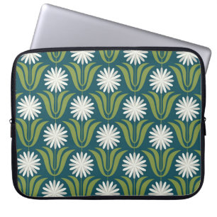 Blume nahtlos Muster Design. skandinavischer Stil Laptopschutzhülle