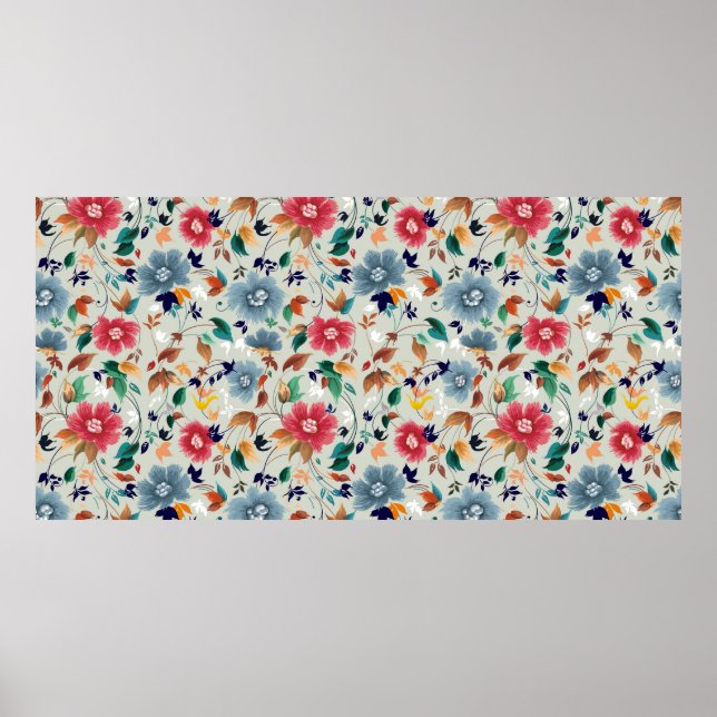 Blume nahtlos poster (Vorne)