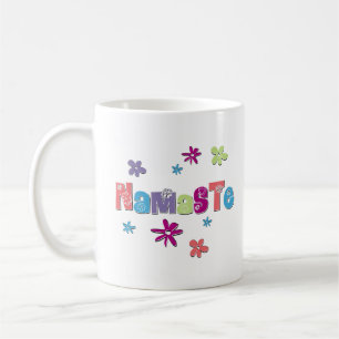 Blume Namaste Yoga Shirt Kaffeetasse