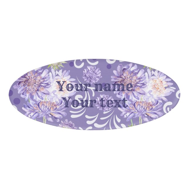 Blume Namenschild (Vorderseite)