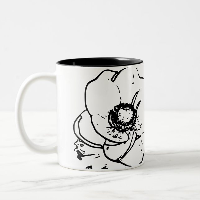 Blume Natural Zweifarbige Tasse (Links)