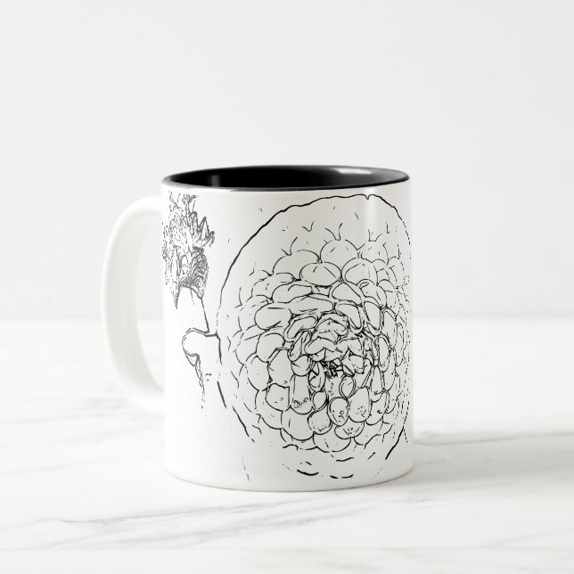Blume Natural Zweifarbige Tasse (Vorderseite Links)