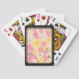 Blume Nelken, die Karten spielen Spielkarten