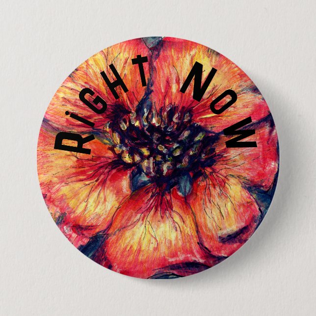 Blume Nepal Cinquefoil jetzt Button (Vorderseite)