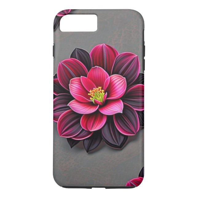 Blume Noire Case-Mate iPhone Hülle (Rückseite)