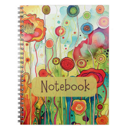 Blume-Notebook Notizblock