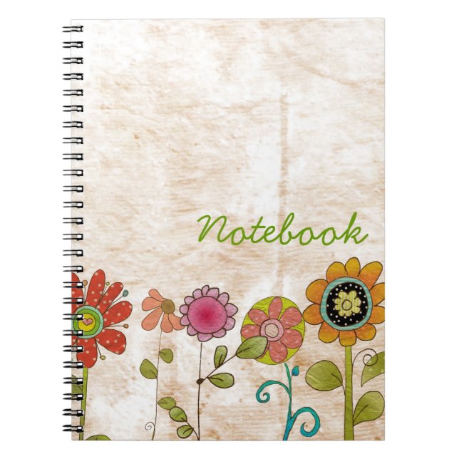 Blume-Notebook Notizblock (Vorderseite)